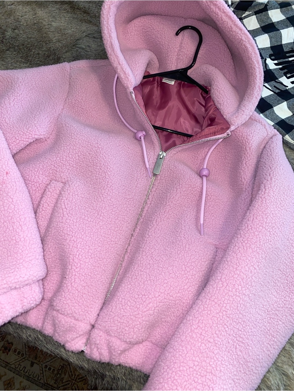 Pink / Victoria secret thick Bomber Jacket